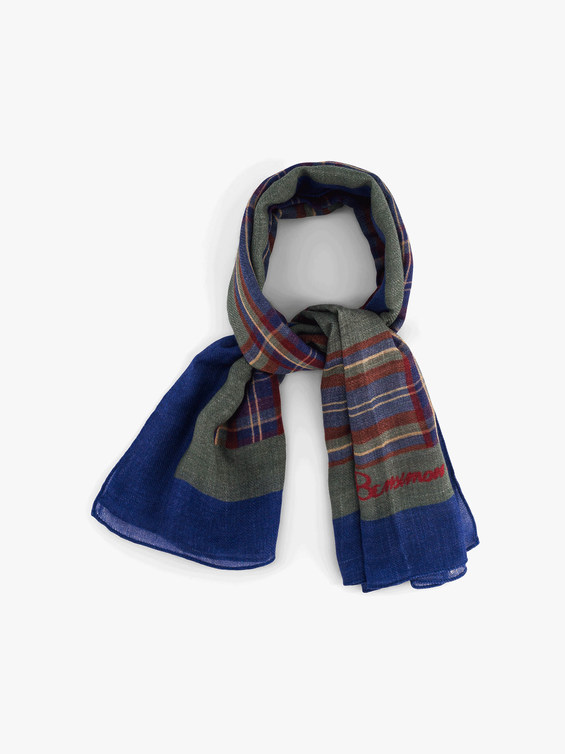 FOULARD  Carreaux d'hiver , Pr&ecirc;t-&agrave;-porter Bensimon