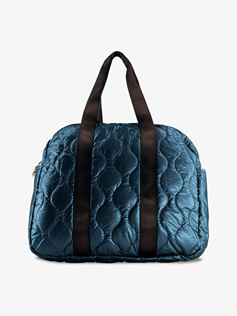 WEEKEND BAG SHINY  Bleu petrole , Sacs & Bagages Bensimon