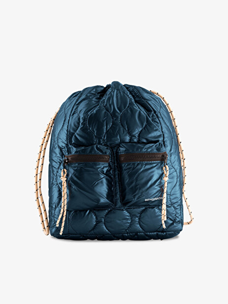BACKPACK SHINY  Bleu petrole , Sacs & Bagages Bensimon