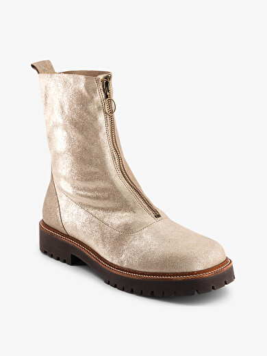BOOTS ZIPPEES  Champagne , Archives Bensimon