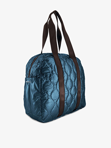 WEEKEND BAG SHINY  Bleu petrole , Sacs & Bagages Bensimon
