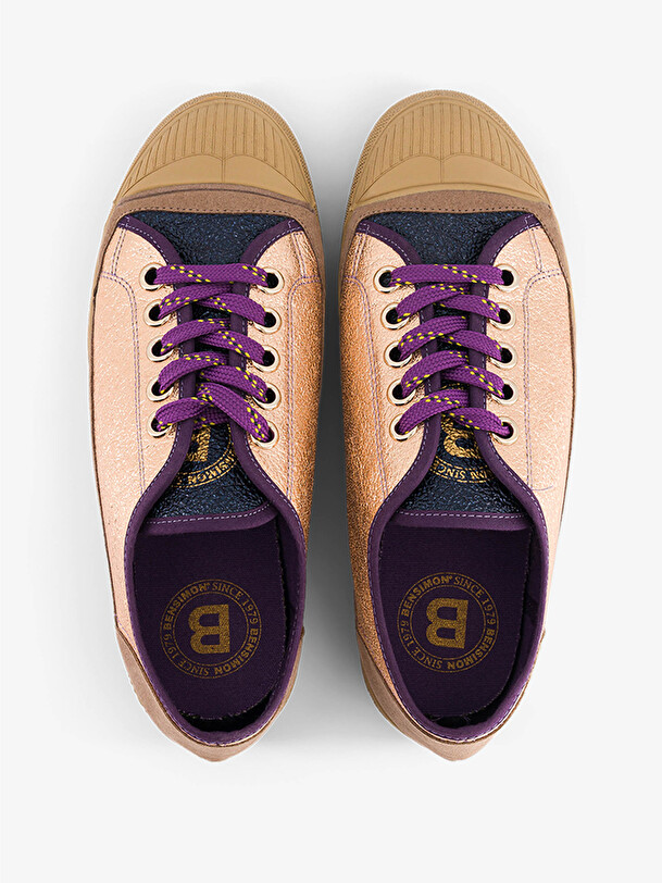 TENNIS SHINY Rose , Tennis & Chaussures Bensimon