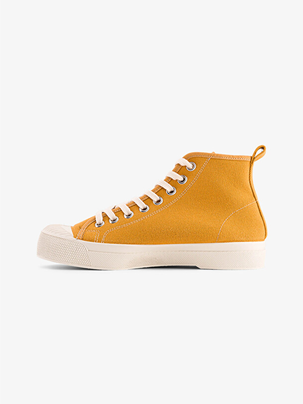 B79 STELLA FEMME  Moutarde , Tennis & Chaussures Bensimon