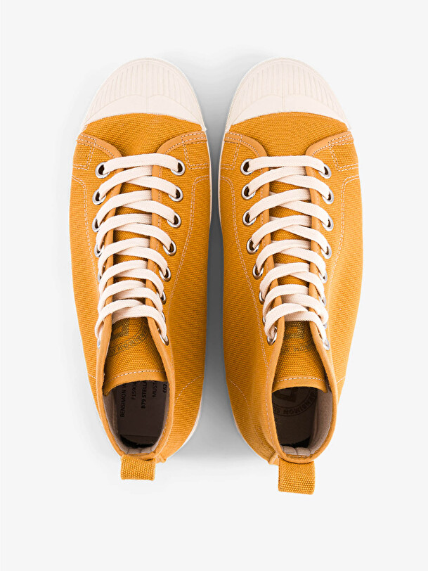 B79 STELLA FEMME  Moutarde , Tennis & Chaussures Bensimon
