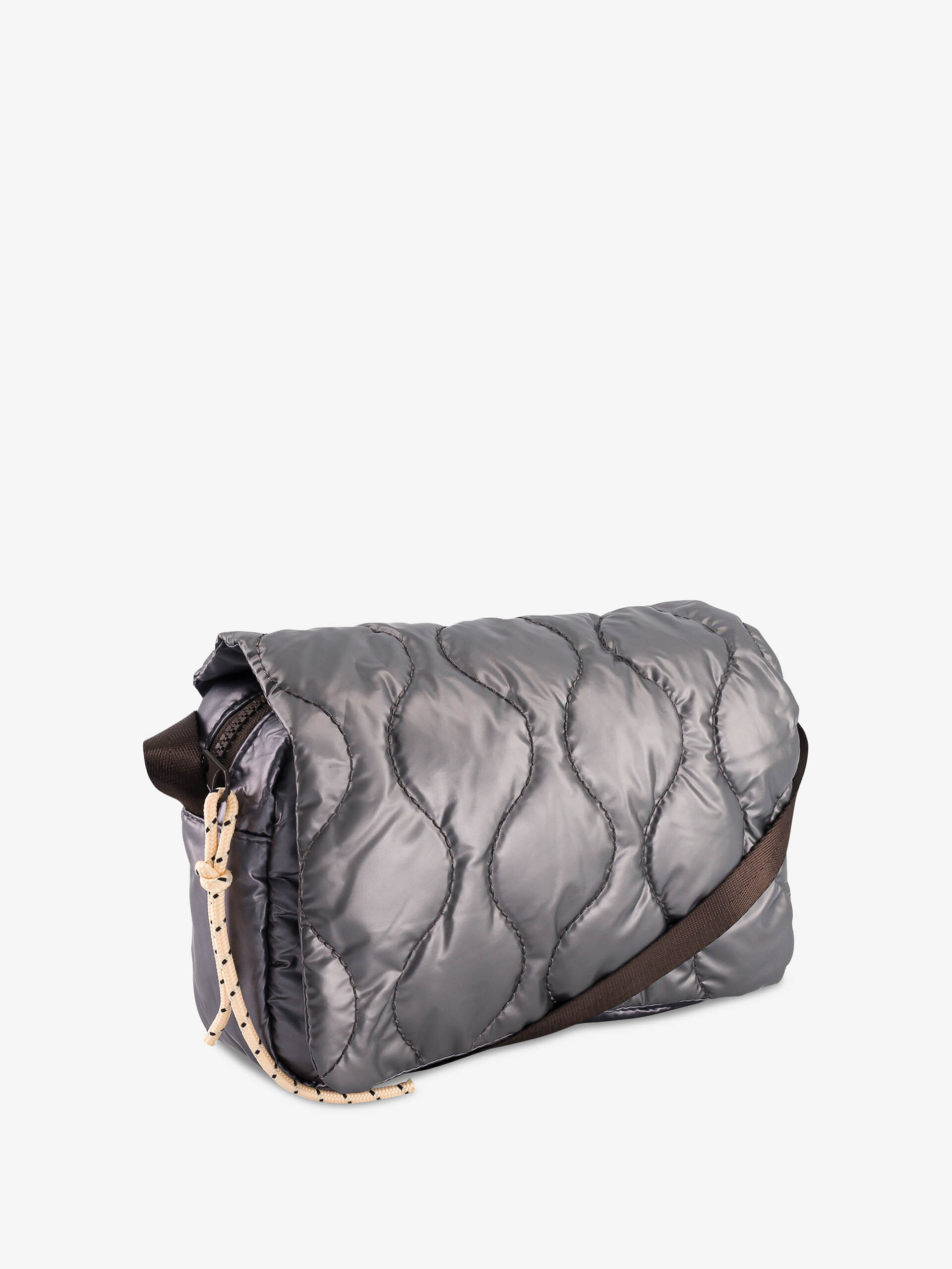 CROSSBODY BAG SHINY  Argent , Sacs & Bagages Bensimon