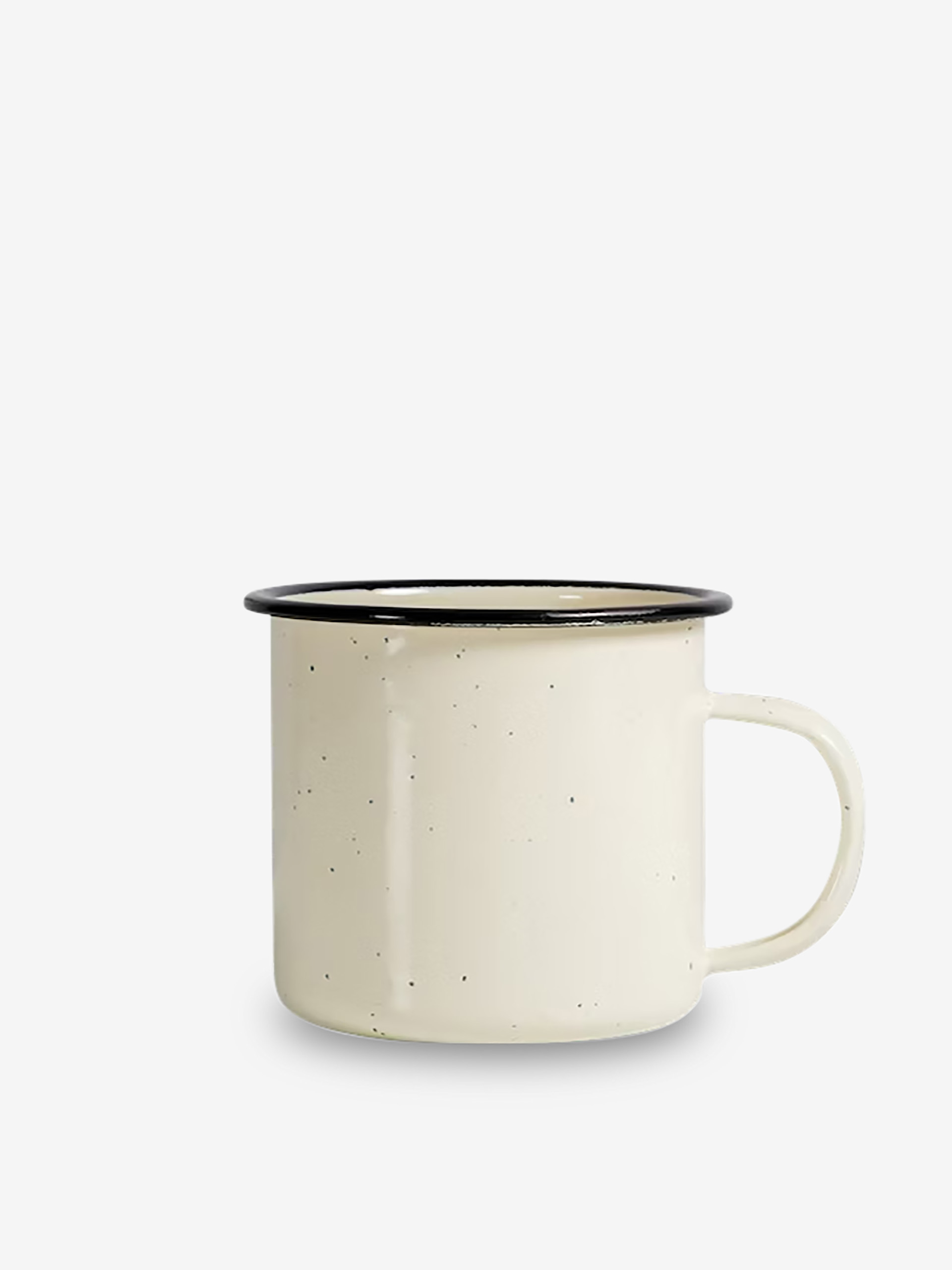 MUG METAL EMAILLE ECRU - SAGAFORM Ecru , Maison Bensimon