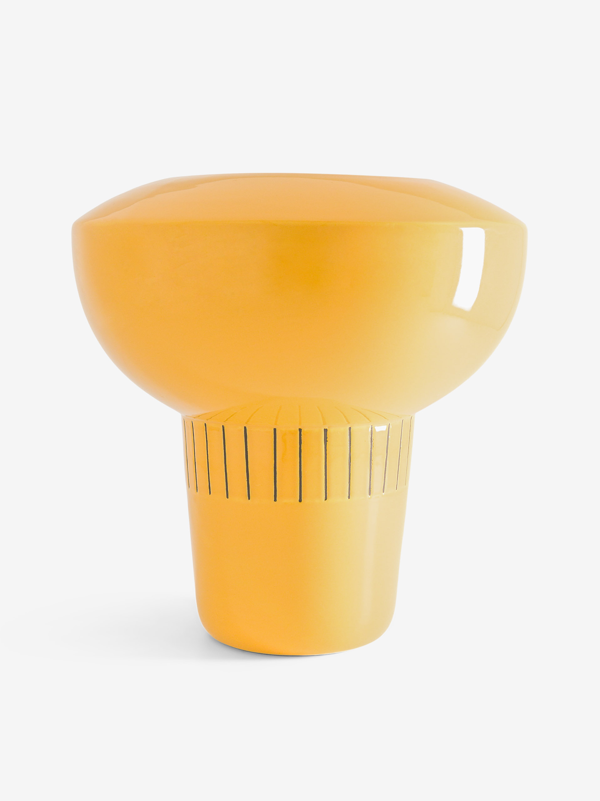 VASE MILLER L YELLOW H25 Jaune , Maison Bensimon