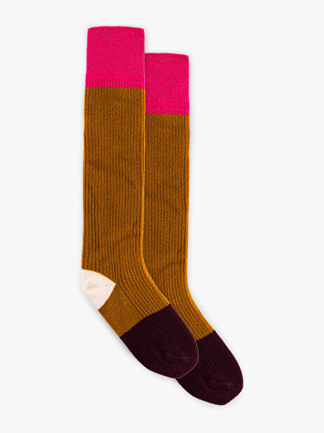 CHAUSSETTES  Ocre , Pr&ecirc;t-&agrave;-porter Bensimon
