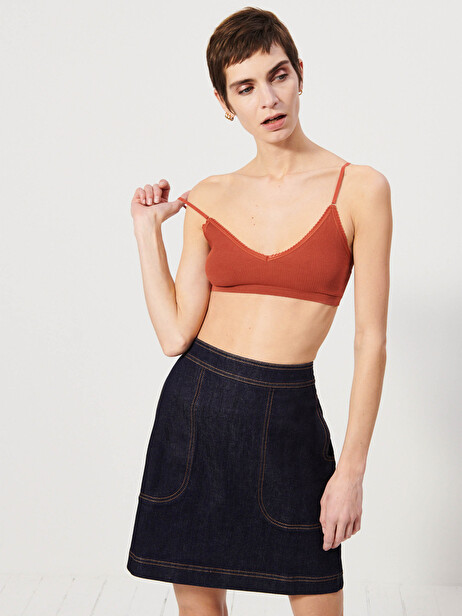BRASSIERE  Brique , Prêt-à-porter Bensimon
