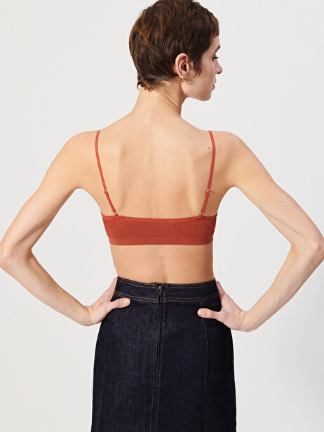 BRASSIERE  Brique , Prêt-à-porter Bensimon