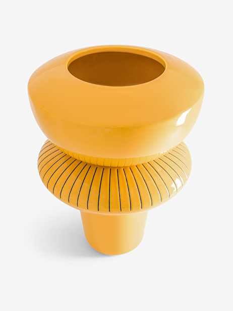 VASE MILLER L YELLOW H25  Jaune , Maison Bensimon