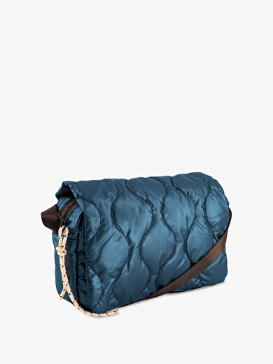 CROSSBODY BAG SHINY  Bleu petrole , Sacs & Bagages Bensimon