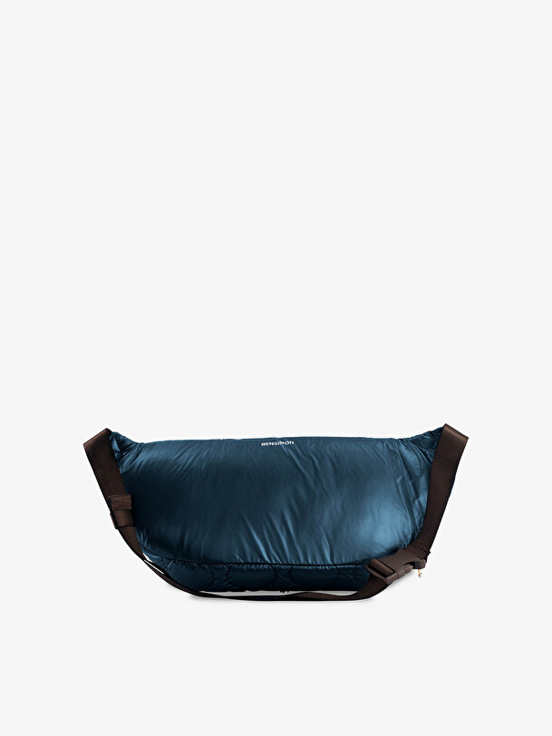 BANANA BAG SHINY  Bleu petrole , Sacs & Bagages Bensimon