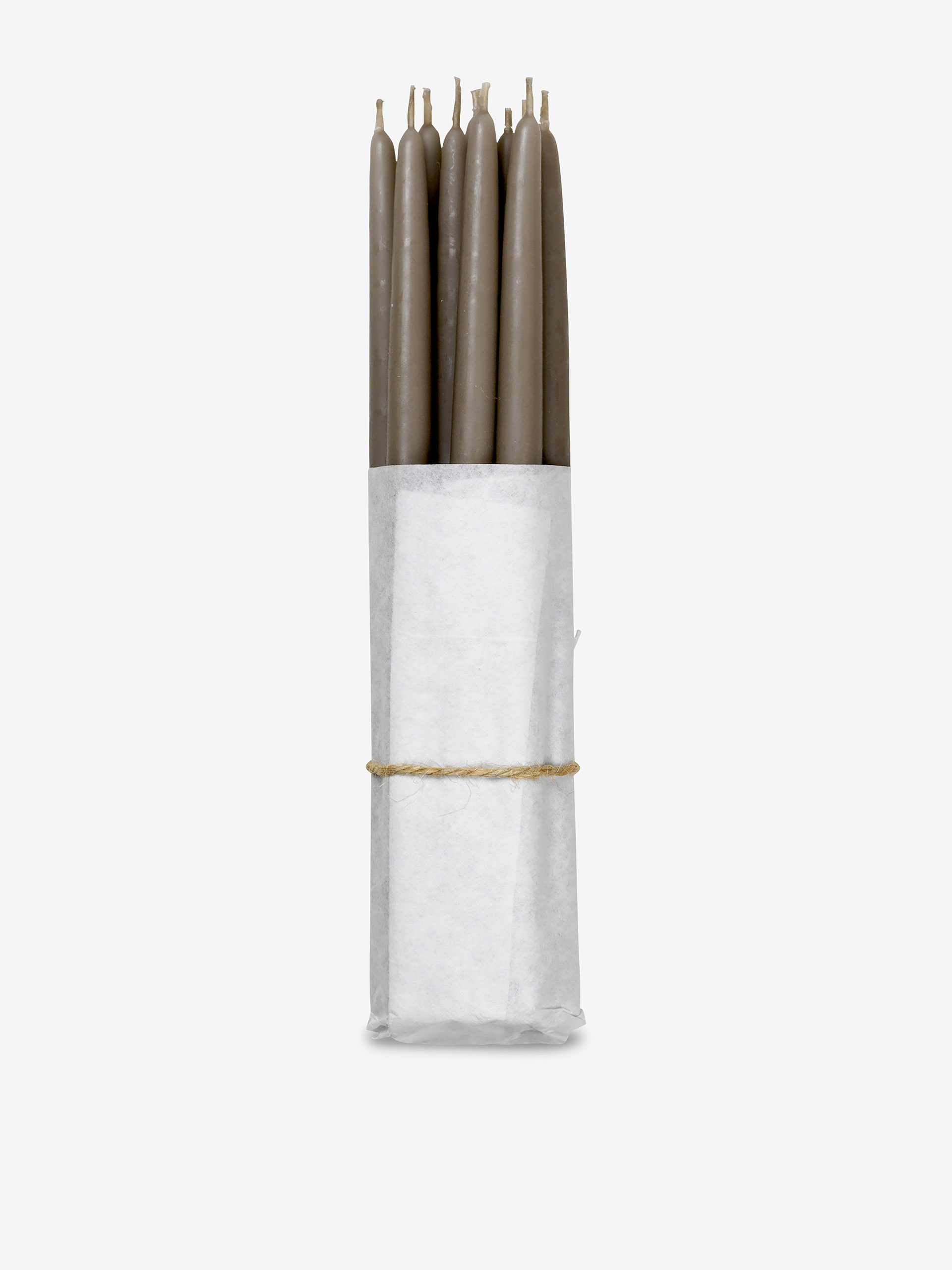 10 BOUGIES SLIM LIN - BROSTE COPENHAGEN Carreaux blanc , Maison Bensimon
