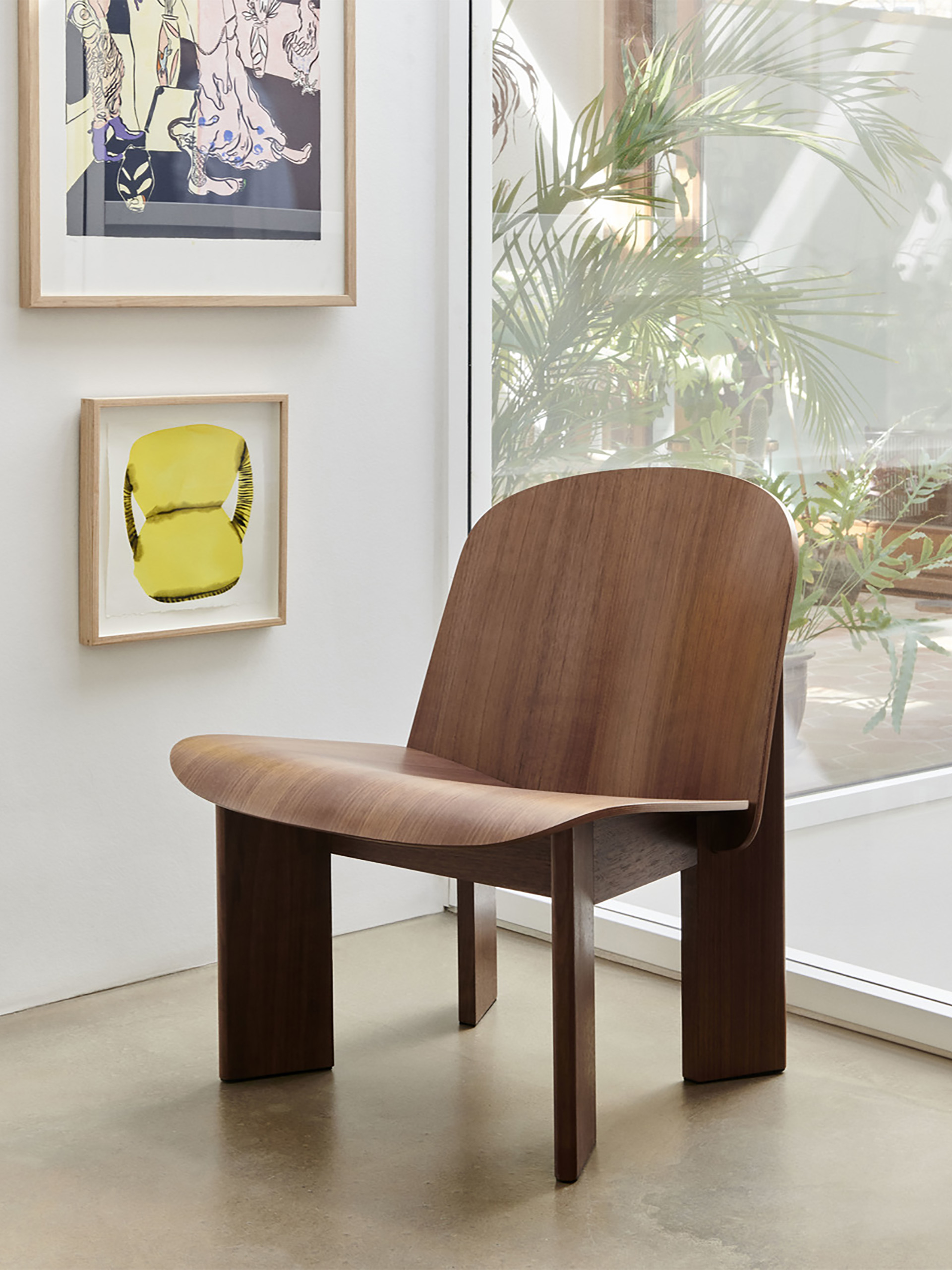FAUTEUIL CHISEL ANDREAS BERGSAKER BOIS CONTREPLAQUE DE NOYER - HAY Naturel , Maison Bensimon