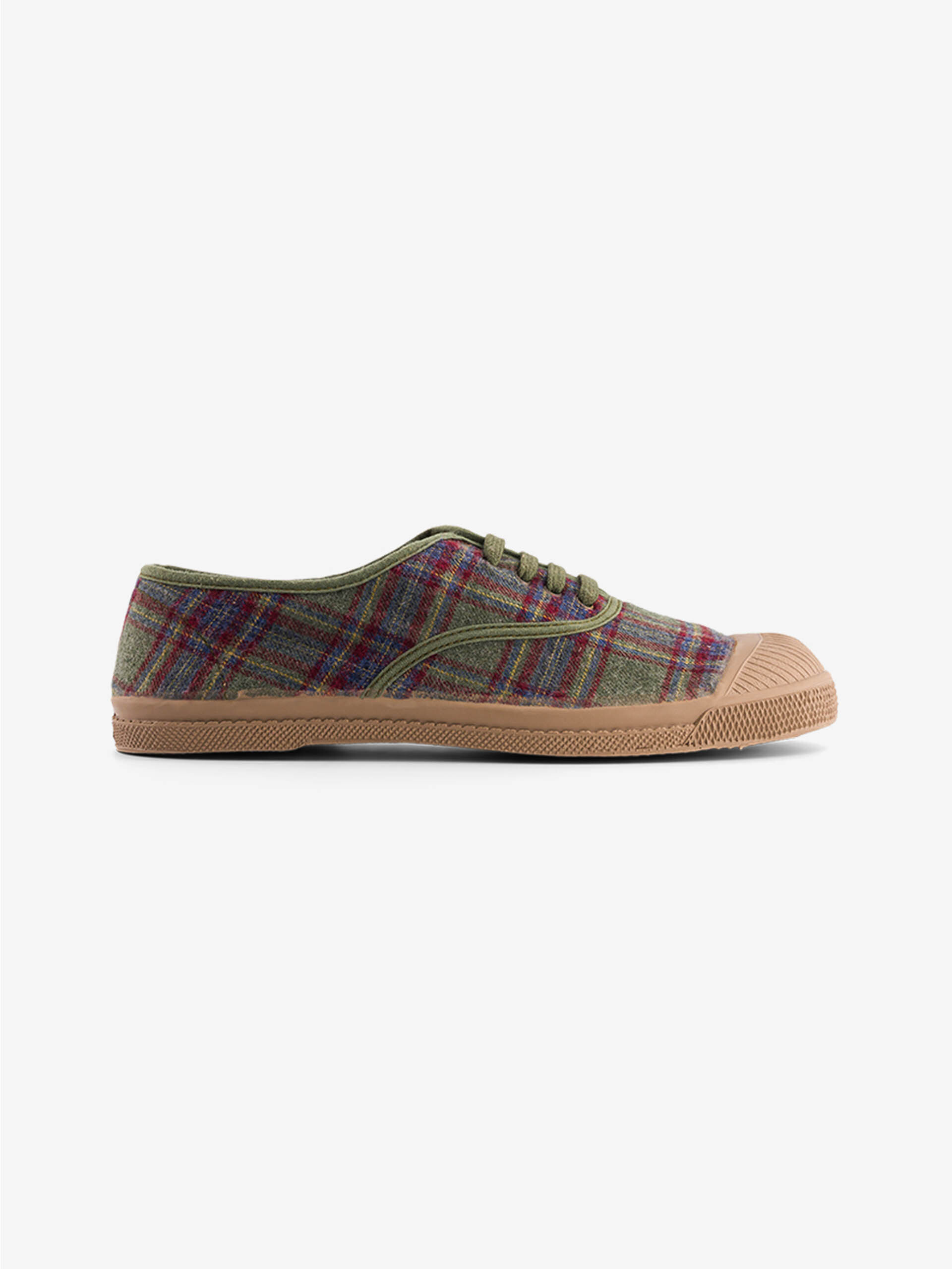 TENNIS LACET FEMME CHECKS D'AUTOMNE  Carreaux d'automne , Tennis & Chaussures Bensimon
