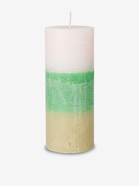 BOUGIE TRICOLORE BLANC VERT BEIGE 76H - BROSTE COPENHAGEN  Vert , Maison Bensimon