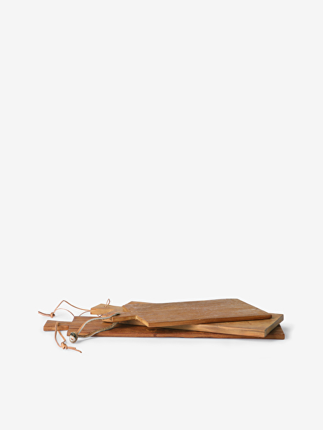 PLANCHE A DECOUPER TECK RECYCLE - HK LIVING  Naturel , Maison Bensimon