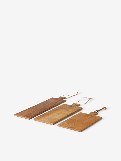 PLANCHE A DECOUPER TECK RECYCLE - HK LIVING  Naturel , Maison Bensimon