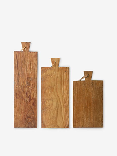 PLANCHE A DECOUPER TECK RECYCLE - HK LIVING  Naturel , Maison Bensimon