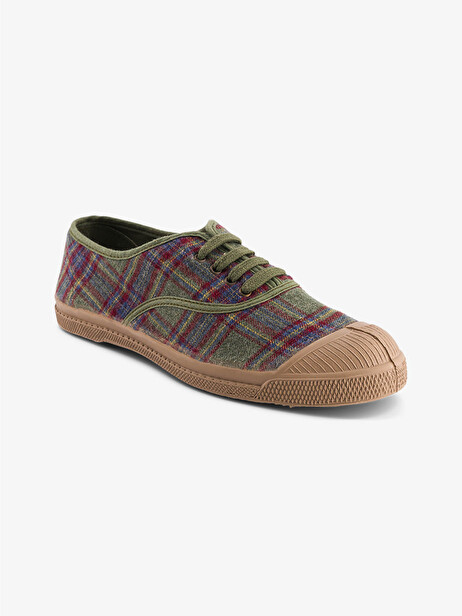 TENNIS LACET FEMME CHECKS D'AUTOMNE  Carreaux d'automne , Tennis & Chaussures Bensimon
