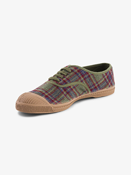 TENNIS LACET FEMME CHECKS D'AUTOMNE  Carreaux d'automne , Tennis & Chaussures Bensimon