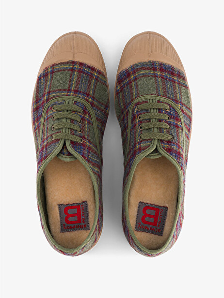 TENNIS LACET FEMME CHECKS D'AUTOMNE  Carreaux d'automne , Tennis & Chaussures Bensimon