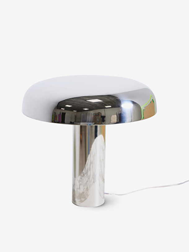 LAMPE A POSER MUSHROOM CHROME - HK LIVING  Chrome , Maison Bensimon