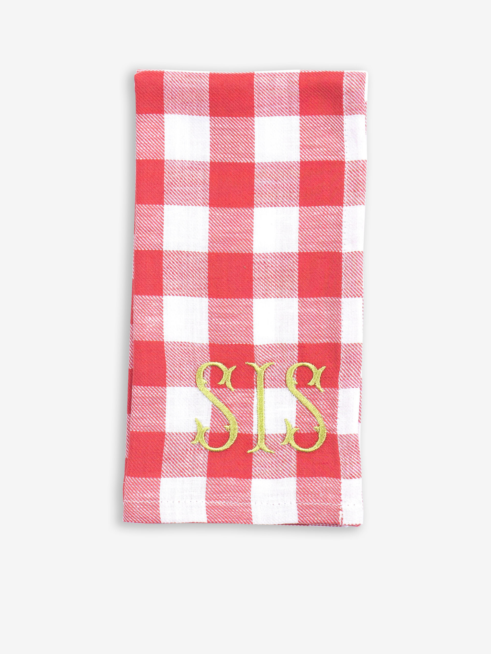 SERVIETTE BRODEE SISTER COTON ROUGE - BI...  Rouge , Maison Bensimon