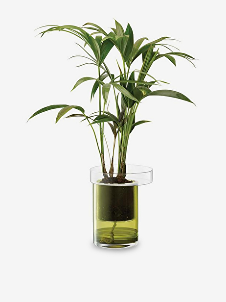 POT A PLANTE AVEC RESERVE D'EAU S VERRE ...  Vert , Maison Bensimon