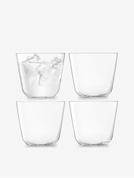 COFFRET 4 VERRES BAS EMPILABLES 260ML - LSA  Transparent , Maison Bensimon