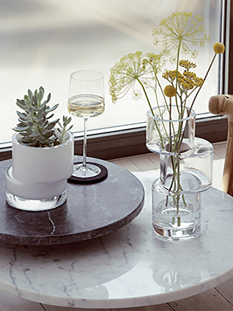 VASE 3 ETAGES VERRE - LSA  Transparent , Maison Bensimon
