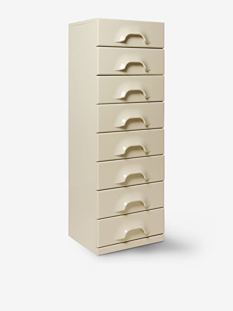 COMMODE RANGEMENT 8 TIROIRS ECRU - HK LIVING  Creme , Maison Bensimon