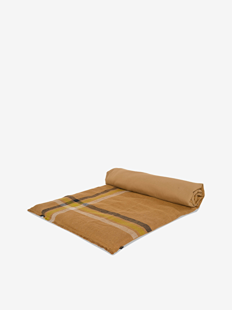 EDREDON LIN LIGNE CHARBON 85X200CM - HAR...  Charbon , Maison Bensimon