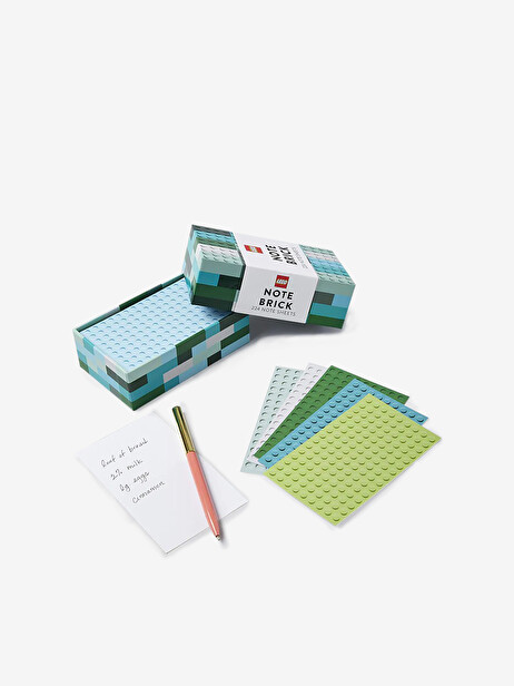 LEGO NOTE BRICK BLEU VERT - NEW MAGS  Bleu-vert , Maison Bensimon