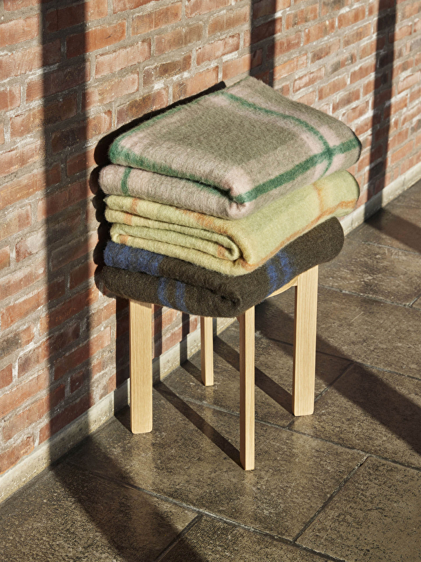 PLAID A CARREAUX VERT ROSE 140X200 - HUB...  Vert/rose , Maison Bensimon