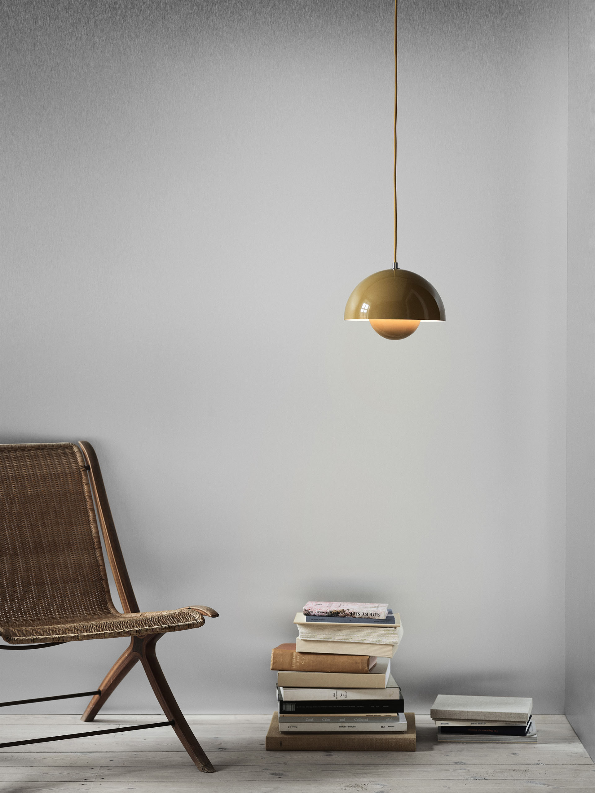 SUSPENSION FLOWERPOT VP1 MOUTARDE - &TRADITION Moutarde , Maison Bensimon
