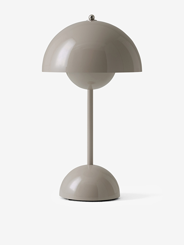 LAMPE DE TABLE SANS FIL RECHARGEABLE FLOWERPOT VP9 GRIS BEIGE - &TRADITION Gris beige , Maison Bensimon