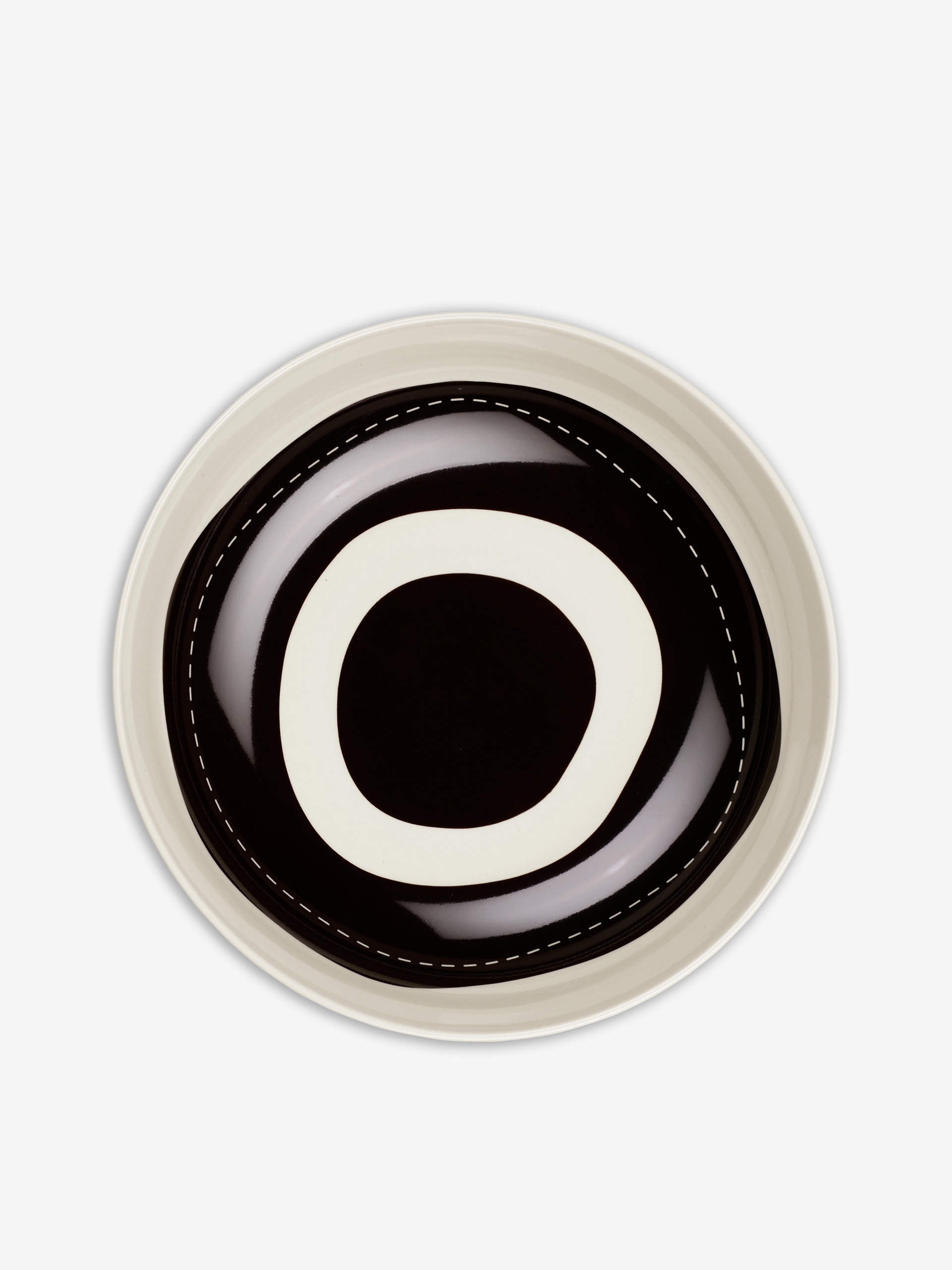 SALADIER ARTY TARGET GRES NOIR BLANC - A... Noir/blanc , Maison Bensimon