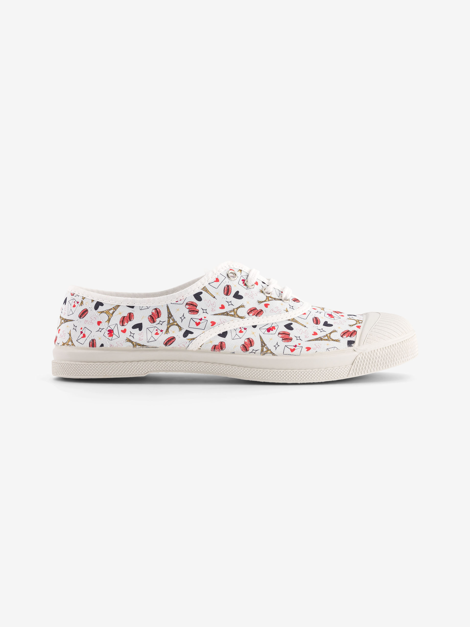 TENNIS LACET FEMME PARIS  Paris 2024 , Tennis & Chaussures Bensimon