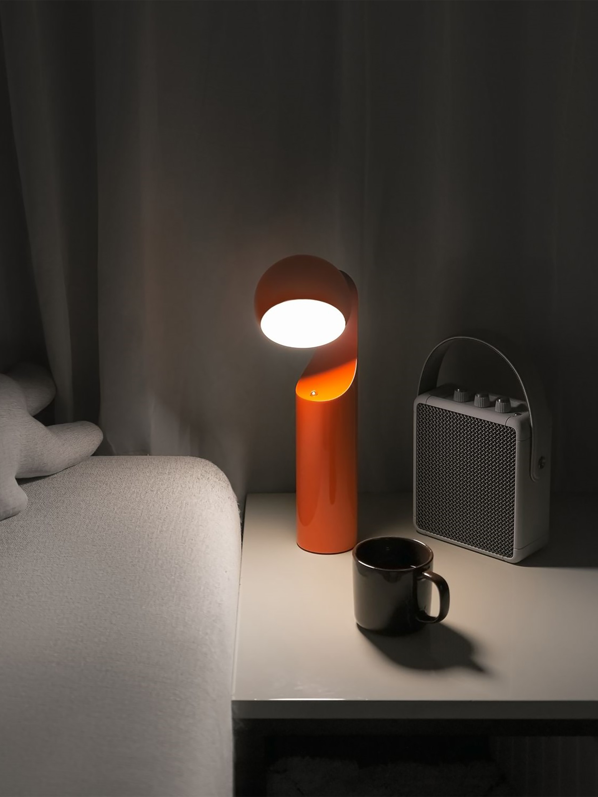 LAMPE A POSER SANS FIL RECHARGEABLE MONO TANGERINE - HOUSE OF HOME  Tangerine , Maison Bensimon