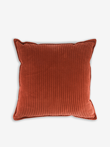 COUSSIN ROY 45X45 VELOURS COTELE BRIQUE  Brique , Maison Bensimon