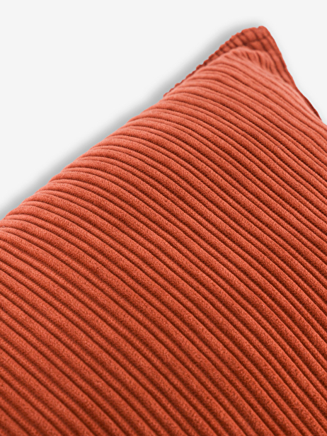COUSSIN ROY 45X45 VELOURS COTELE BRIQUE  Brique , Maison Bensimon