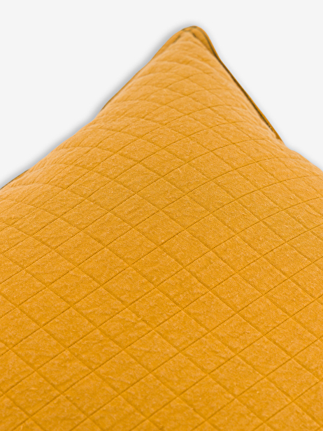 COUSSIN CHECKS 45X45 MIEL  Miel , Maison Bensimon