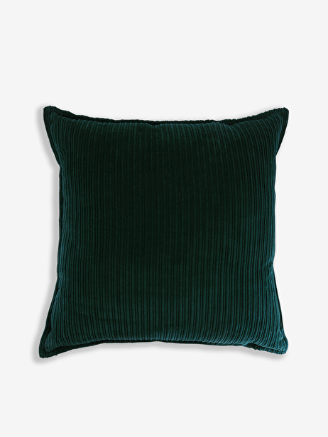 COUSSIN ROY 45X45 VELOURS COTELE VERT PIN  Pin , Maison Bensimon