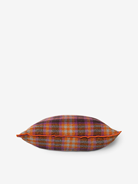COUSSIN TARTAN ORANGE 50X50CM - HK LIVIN...  Marron/orange , Maison Bensimon 