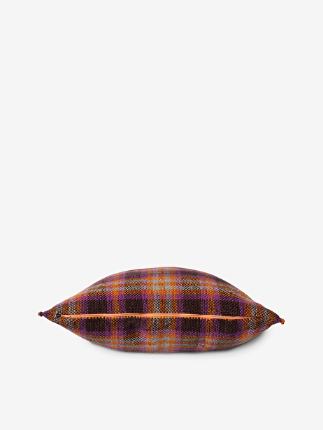 COUSSIN TARTAN ORANGE 50X50CM - HK LIVIN...  Marron/orange , Maison Bensimon