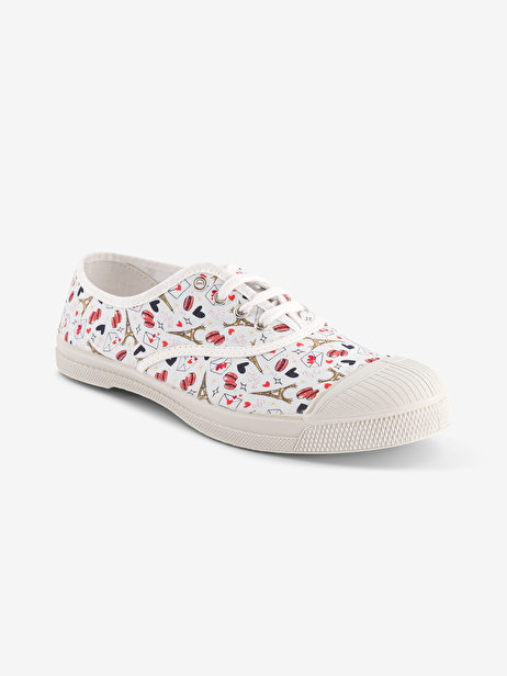 TENNIS LACET FEMME PARIS  Paris 2024 , Tennis & Chaussures Bensimon
