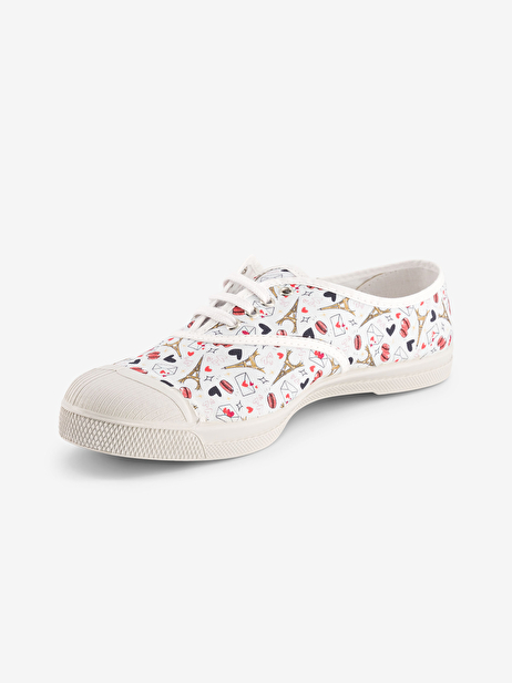TENNIS LACET FEMME PARIS  Paris 2024 , Tennis & Chaussures Bensimon