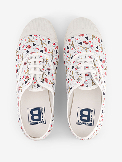 TENNIS LACET FEMME PARIS  Paris 2024 , Tennis & Chaussures Bensimon